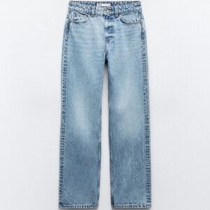 Zara Jeans- High Waisted Full Length z1975 straight leg Jean